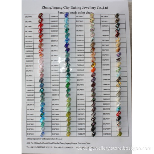 Pandora's Color Chart